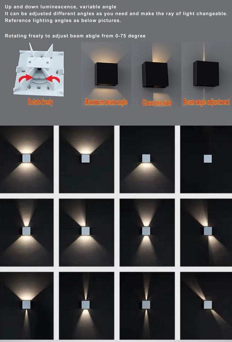 Plastic IP65 Carton Guangdong Bulkhead Tree Garden LED Wall Light Hot Sale Lbd3450-4