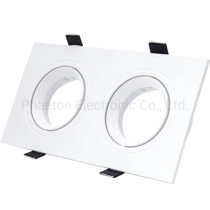 Gu5.3 LED 2 Head Spot Ceiling Light Downlight Fitting Square Fixture