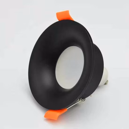 10W ブラック薄型調光可能埋め込みダウンライト、68mm 穴