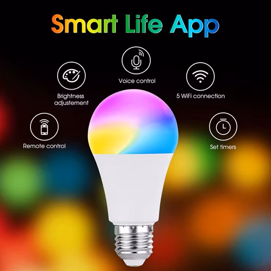 WiFi RGB WiFi コントロール調光可能 Tuya スマート Amazon Alexa Tuya スマートライフヴィンテージカラフルな E26 LED 電球 7 ワット 9 ワット 10 ワット
